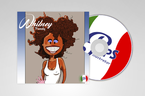 Cartoon: Whitney Houston Cover Parody (medium) by Peps tagged whitney,houston,bobby,brown,soul,music,dance,rock,nigger