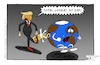 Cartoon: Trump kicks ass (small) by tomdoodle tagged trump,kicks,ass,politics,environmental,klima,earth,warming,climate