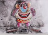 Cartoon: smile (small) by vadim siminoga tagged clown,coronavirus,smile,mask,irony,healthier,joy