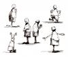 Cartoon: sketching monks (small) by mortimer tagged mortimer,mortimeriadas,cartoon,sketch,monje,monk,boceto