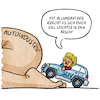 Cartoon: Autoindustrie (small) by Sven Raschke tagged autos,autoindustrie,suv,merkel,politik,co2