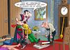 Cartoon: Draculas Homeoffice (small) by Chris Berger tagged dracula,vampir,pizza,lieferdienst,covid,pandemie,corona,blutsauger,igor