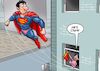 Cartoon: Garderobe (small) by Chris Berger tagged lois,lane,superman,clark,kent,unterhose,hose,slip,spitzen