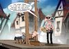 Cartoon: Kundenzufriedenheit (small) by Chris Berger tagged kundenzufriedenheit,kundenbindung,umfrage,guillotine,hinrichting,mittelalter,köpfen,henker