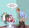 Cartoon: Santa Kamin (small) by Chris Berger tagged santa,klaus,weihnachtsmann,kamin,toilette,klo,xmas,weihnachten
