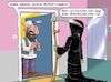 Cartoon: Verwechslung (small) by Chris Berger tagged tod,burka,muslim,religion,ende,verwechslung