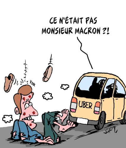 Cartoon: Les Dossiers Uber (medium) by Karsten Schley tagged macron,economie,politique,uber,france,medias,macron,economie,politique,uber,france,medias