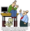 Cartoon: Beförderung (small) by Karsten Schley tagged arbeit,jobs,arbeitgeber,arbeitnehmer,karriere,wirtschaft,business,beförderung,gesellschaft