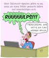 Cartoon: Callcenter-Agenten (small) by Karsten Schley tagged callcenter,kundenservice,hotlines,beratung,benehmen,ausbildung,skills,marketing,business,wirtschaft,jobs