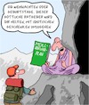 Cartoon: Ein weiser Mann (small) by Karsten Schley tagged weisheit,geschenke,weihnachten,geburtstage,umwelt,müll,gesellschaft,ratschläge,gott
