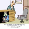 Cartoon: Einschätzung (small) by Karsten Schley tagged politik,führungskompetenz,präsidenten,situationsanalyse,gefahr,angst,emotionen,berater