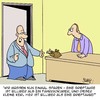 Cartoon: Es geht IMMER billiger!! (small) by Karsten Schley tagged business,wirtschaft,einsparungen,kosten,kostendruck,budget,kürzungen,geld,arbeit,jobs