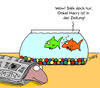 Cartoon: Fisch (small) by Karsten Schley tagged gesellschaft medien zeitungen presse nachrichten information