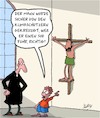 Cartoon: Gekreuzigt (small) by Karsten Schley tagged suv,klima,klimaschützer,autos,verkehr,emissionen,religion,politik