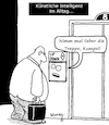 Cartoon: KI im Alltag (small) by Karsten Schley tagged ki,technik,forschung,wissenschaft,menschheit,alltag,computer,gesellschaft