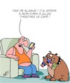 Cartoon: Pas de blague! (small) by Karsten Schley tagged animaux,chiens,tours,cafe