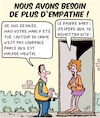 Cartoon: Plus de Empathie!! (small) by Karsten Schley tagged meutre,lois,justice,maladie,mental,sante,auteur,victime,politique,societe