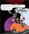 Cartoon: Train Fantome (small) by Karsten Schley tagged fete,foraine,divertissement,nutrition,vegetaliens,modes,tendances