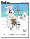 Cartoon: MINDFRAME (small) by Brian Ponshock tagged polar,bear,eskimo,pie
