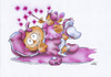Cartoon: the little princess (small) by HSB-Cartoon tagged princess,baby,child,girl,parents,fairy,tale,father,mother,family,cartoon,cartoonist,magie,prinzessin,märchen,eltern,kind,kinder,nachwuchs,mädchen,märchenprinzessin