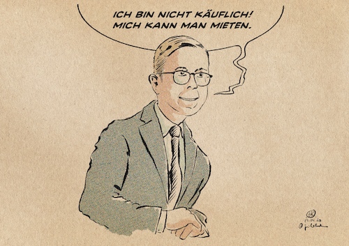 Cartoon: Amthor amortisieren (medium) by Guido Kuehn tagged amthor,cdu,klüngel,lobbyismus,amthor,cdu,klüngel,lobbyismus