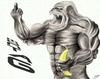 Cartoon: monday (small) by benni p-aus-e tagged monday,montag,affe,ape,angry