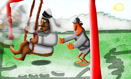 Cartoon: The Arabs are swaying (medium) by sal tagged cartoon