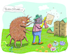 Cartoon: Tschuldigung (small) by Rebecca-Meyer tagged imker,bienenstock,honigbienen,varroamilbe,befällt,die,bienen,und,brut,virus,parasit,bienensterben