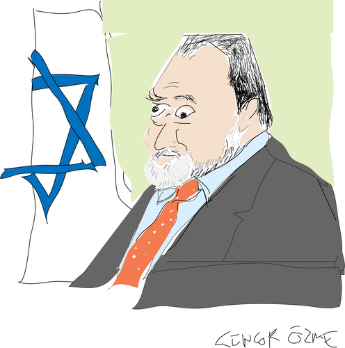 Cartoon: A.Lieberman (medium) by gungor tagged israel