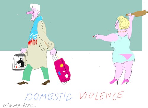 Cartoon: Sort of domestic violence (medium) by gungor tagged pedophile,island,pedophile,island
