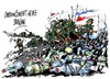 Cartoon: OTAN-Rusia-retirada (small) by Dragan tagged otan,rusia,ukrania,politics,cartoon