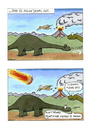 Cartoon: Dinosaur (small) by JGT tagged geology,science,dinosaur,dinosaurs,dinosaurier,extinction,aussterben,iridium