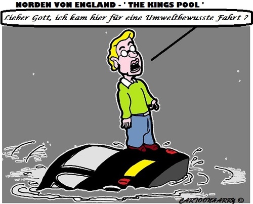 Cartoon: Wasser und Wasser (medium) by cartoonharry tagged england,wasser,umweltbewusst
