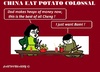 Cartoon: Chinese Potato Eaters (small) by cartoonharry tagged china,beijing,potato,cola,cocacola,cartoons,cartoonists,cartoonharry,dutch,mcdonalds,toonpool