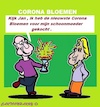 Cartoon: Corona Bloemen (small) by cartoonharry tagged schoonmoeder,corona,cartoonharry
