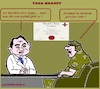 Cartoon: Grosse Probleme (small) by cartoonharry tagged probleme,zeh,doctor,soldier,yoga,cartoonharry