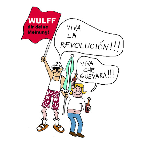 Cartoon: Die Freiheit führt das Volk! (medium) by Pascal Kirchmair tagged allemande,deutsche,revolution,german,präsident,bild,meinung,deine,dir,wulff,christian,rücktritt,wulffi,diekmann,kai