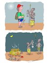 Cartoon: Welcome Bwana (small) by kar2nist tagged africa,headhunters,skull,tourism