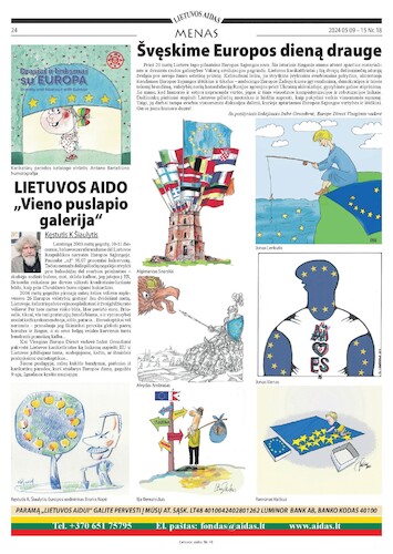 Cartoon: Works of Lithuanian cartoonists (medium) by Kestutis tagged newspaper,kestutis,lithuania,cartoon