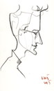 Cartoon: Artist Paulius (small) by Kestutis tagged sketch,kestutis,lithuania,art,kunst