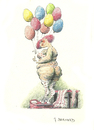 Cartoon: ohne Titel (small) by jiribernard tagged waage selbstbetrug betrug dicke frau luftballons hoffnung schummeln schönheit