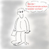 Cartoon: Wochenende ade (small) by legriffeur tagged wochenende,sonntag,freizeit,wochenendevorbei,daswochenende