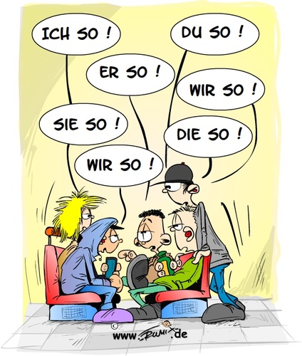 Cartoon: Kommunikation ist alles ... (medium) by Trumix tagged kommunikation,sprache,jugend,deutsch,reden,sprechen