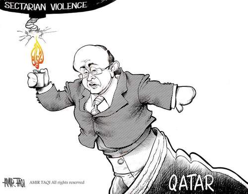 Cartoon: Al Jazeera (medium) by Amir Taqi tagged jazeera,al