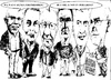 Cartoon: Agnes for president (small) by jjjerk tagged agnes,bell,art,group,coolock,library,jjjerk,pat,partick,michael,cartoon,caricature,irish,ireland