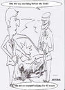 Cartoon: Did she say anything ? (small) by jjjerk tagged crash,joke,cartoon,caricature,car,wife,window,broken