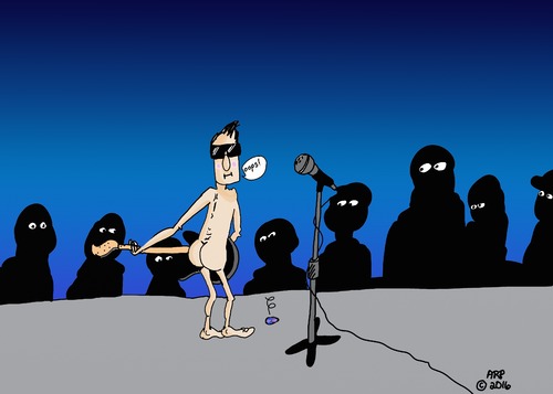 Cartoon: DROPPIES (medium) by tonyp tagged arp,pick,naked,dropsies,music,stage,groud