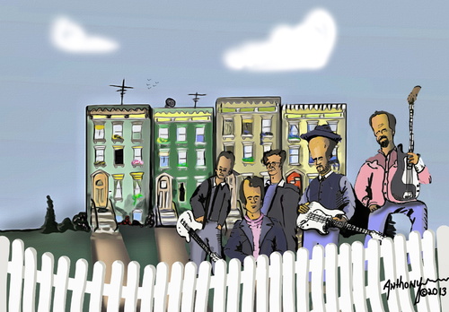Cartoon: Neighbors (medium) by tonyp tagged arp,cartoons,ink,pencil,tonyp,music,apt,building