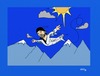 Cartoon: Flying Around Having Fun (small) by tonyp tagged arp,plane,flying
