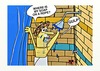 Cartoon: SOAP ON THE ROPE (small) by tonyp tagged arp,soap,rope,shower,bath,lost